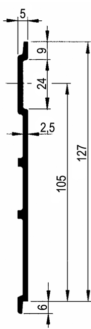 127 mm
Délka 7500 mm